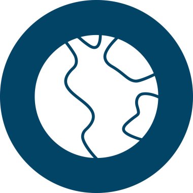 Vektör Küre Simgesi İllüstrasyonu