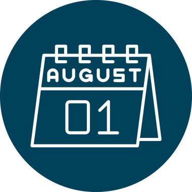 Takvim simgesi, vektör çizimi