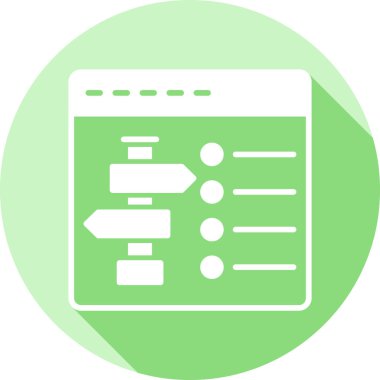 Bir belge simgesinin vektör illüstrasyonu