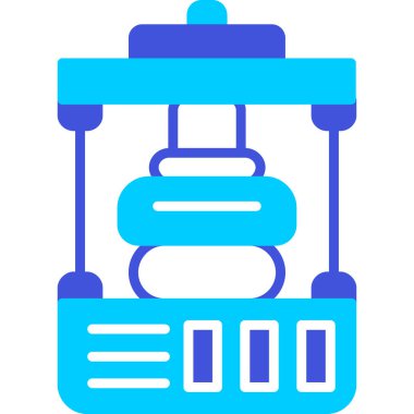 Yazıcı. Web simgesi basit illüstrasyon