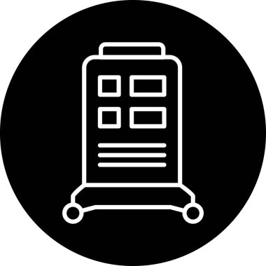 Otobüs. Web simgesi basit illüstrasyon