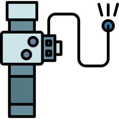 El kamerası simgesi. vektör illüstrasyonu