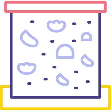 Gıda ve içecek Web ikonu vektör illüstrasyonu