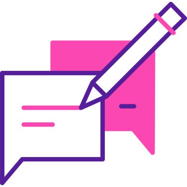 Kalem. Web simgesi basit illüstrasyon