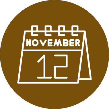 1 Kasım takvim takvimine göre bir günlük takvim