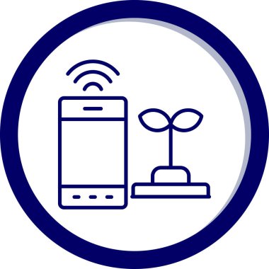 Cep telefonu simgesinin vektör illüstrasyonu