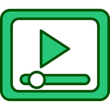 video simgesi vektör illüstrasyonu