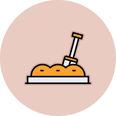 Gıda simgesinin vektör illüstrasyonu