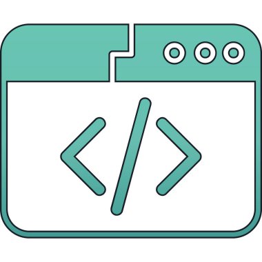 Web geliştirme vektör çizgisi tasarımı