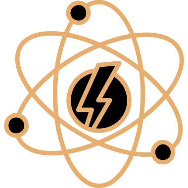 Mektubun yaratıcı logosu, gücün, enerjinin ve gücün sembolü..