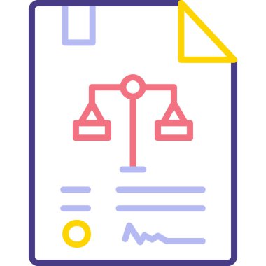 Hukukun vektör illüstrasyonu