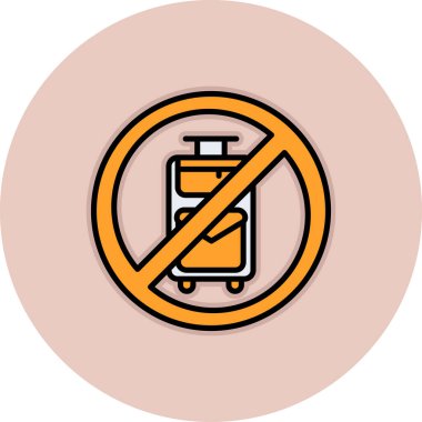 seyahat simgesi yok, basit vektör illüstrasyonu