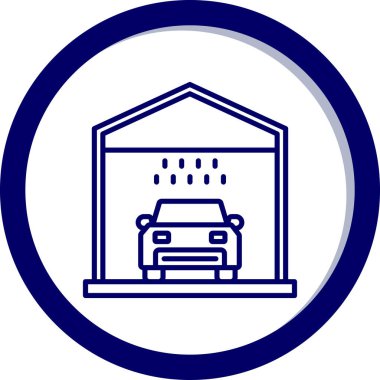 araba simgesi vektör illüstrasyonu