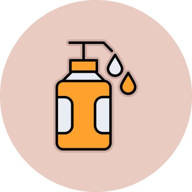 Bir şişe simgesinin vektör illüstrasyonu