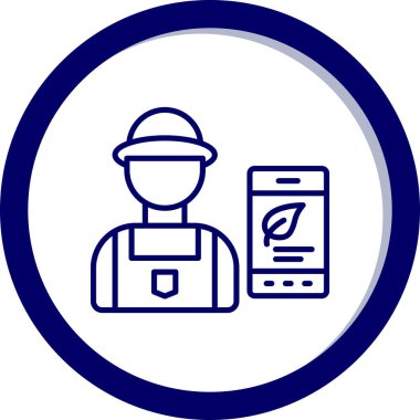 Cep telefonu simgesinin vektör illüstrasyonu