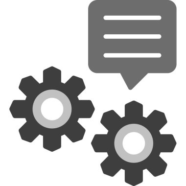 dişli vektör simgesi modern basit tasarım illüstrasyonu