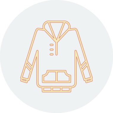 Ceket. Web simgesi basit illüstrasyon