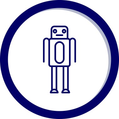 Robot simgesinin vektör illüstrasyonu
