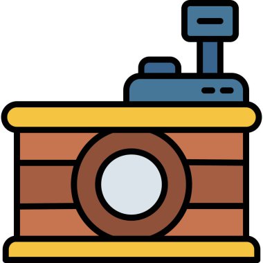 kamera simgesi vektör illüstrasyonu