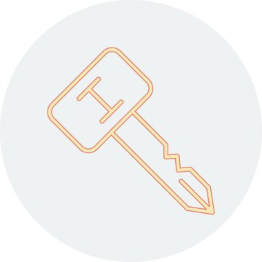 Anahtar simgesi vektör illüstrasyonu