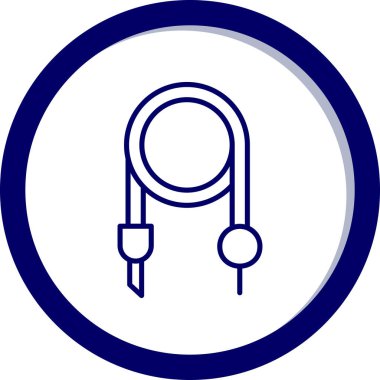 Kablo simgesinin vektör illüstrasyonu