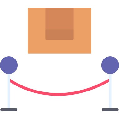 kargo lojistik simgesini düz bir şekilde teslim et