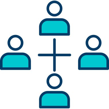 ağ paylaşım simgesi çizimi