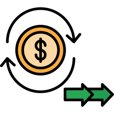 Para Satım vektör çizim