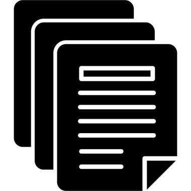 Belge. Web simgesi basit illüstrasyon