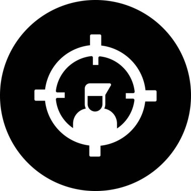 vektör hedef simgesi illüstrasyonu