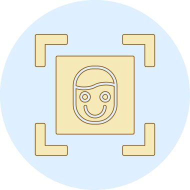 Bir robot simgesinin vektör illüstrasyonu