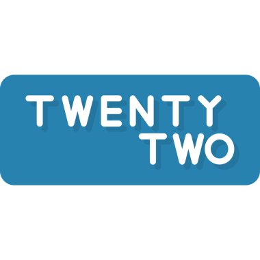 İki 23 işareti. 23 yıllık mesaj. Beyaz üzerine izole edilmiş vektör illüstrasyonu.