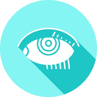 Göz. Web simgesi basit illüstrasyon