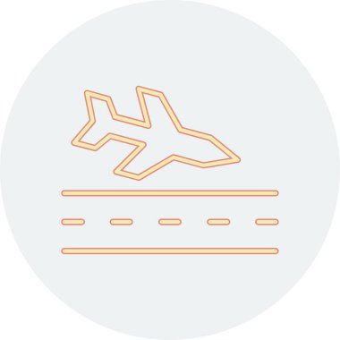 uçak ikonu vektör illüstrasyonu