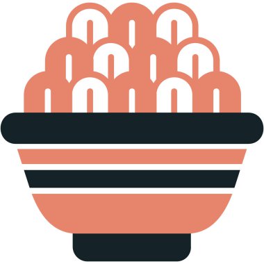 Dondurma. Web simgesi basit illüstrasyon