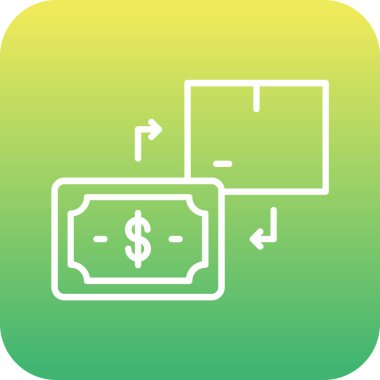 Web ve mobil uygulama tasarımınız için beyaz arkaplanda dolar simgesi vektörü izole edildi, nakit logosu kavramı