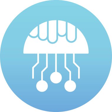 Modern mavi simgenin vektör illüstrasyonu