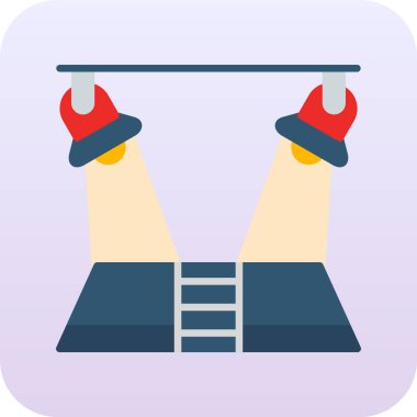 giysi askısı ikon vektör illüstrasyonu