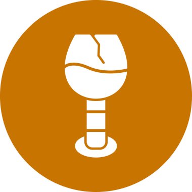 Şarap kadehi. Basit resimleme