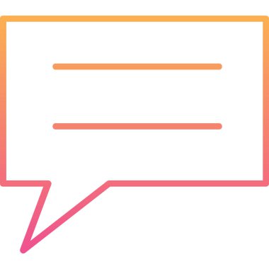 Mesaj var. Web simgesi basit illüstrasyon