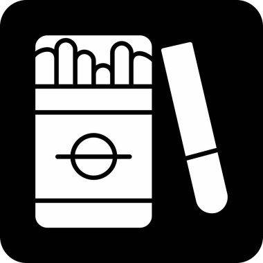 - Sigara. Web simgesi basit illüstrasyon