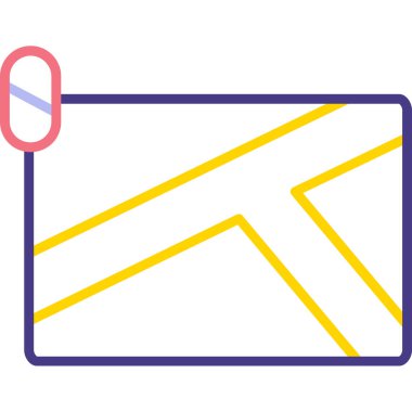 Mektup. Web simgesi basit illüstrasyon