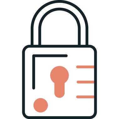 Kilit simgesini düz biçiminde kilitle.