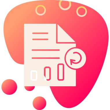 doküman dosya simgesi doldurulmuş özet biçimi