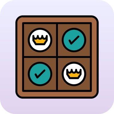 kek ikonu vektör illüstrasyonu