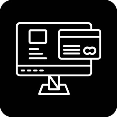 bilgisayar simgesi vektör illüstrasyonu