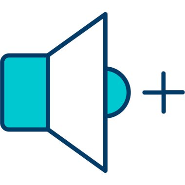 ses hoparlörü simgesi, basit vektör illüstrasyonu