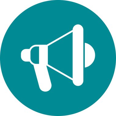 Megafon ikonu vektör illüstrasyonu