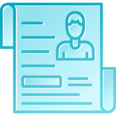 Bir iş adamı simgesinin vektör çizimi