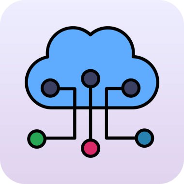 Vektör ağ web simgesi